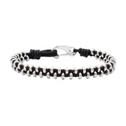 Bratara-barbati-piele-naturala-negru-Toro