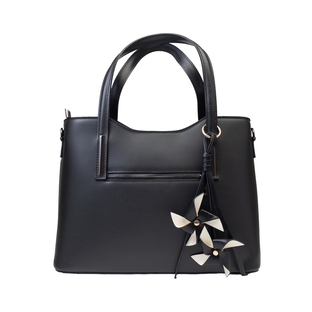 Breloc flori negru Flowers