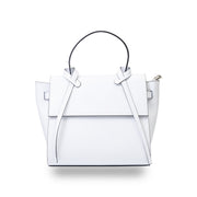 Sac à main pour femme en cuir véritable blanc Erika