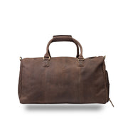 Cestovná/fitness taška z pravej kože, tmavohnedá Travel Bag