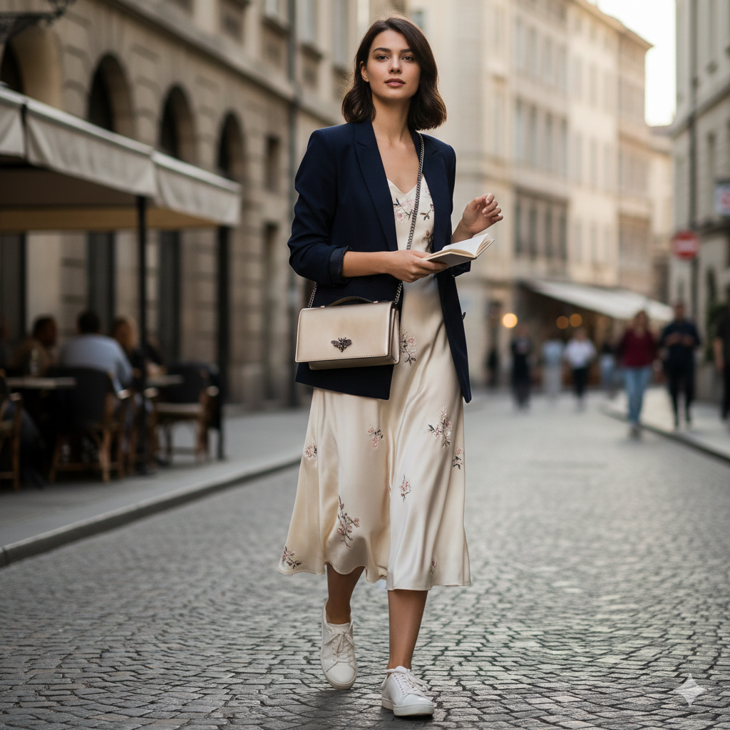 Damenhandtasche aus echtem Leder in Gold Lori
