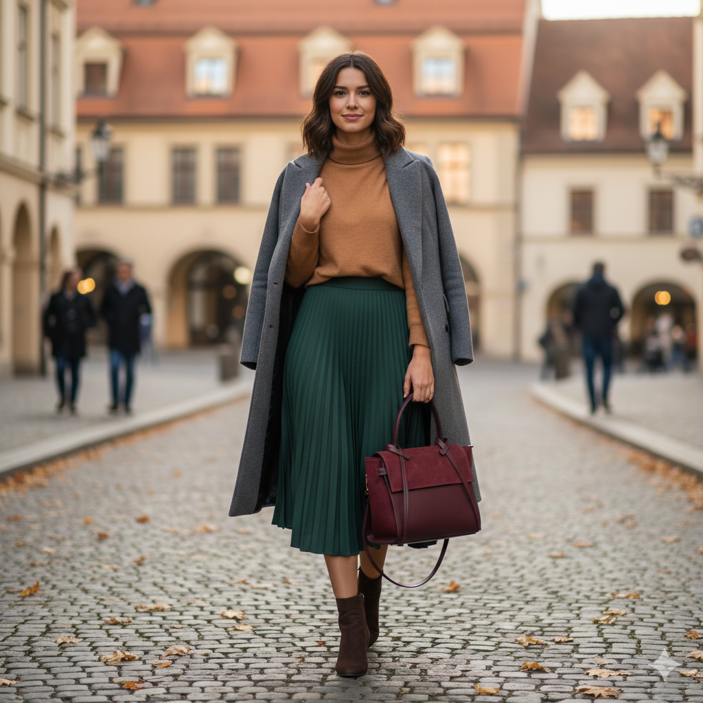 Dámska bordová semišová kabelka Erika