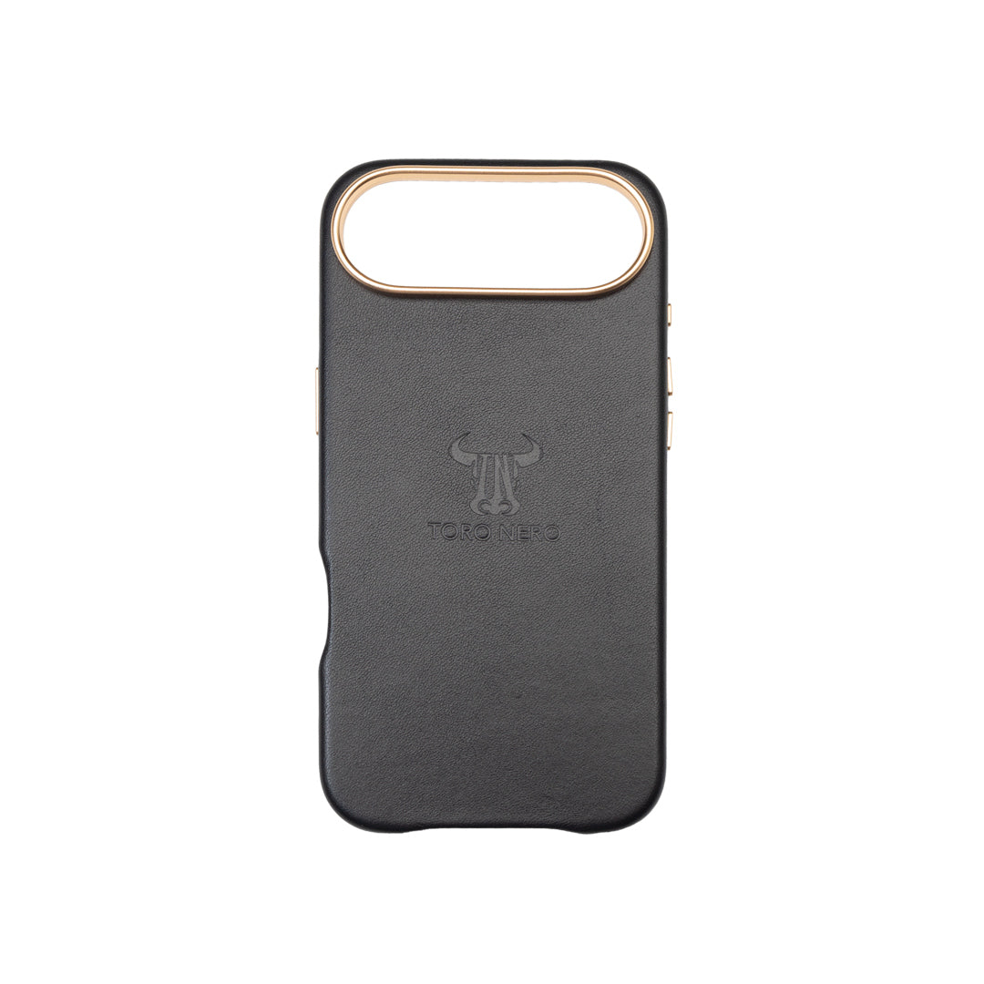 Husa telefon din piele naturala negru Iphone Air17