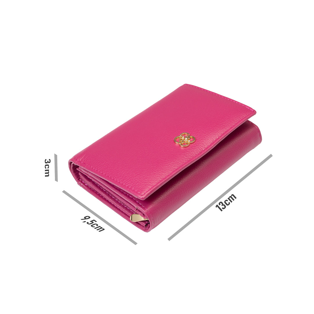 Dámska peňaženka z pravej kože fuchsia-detail Little