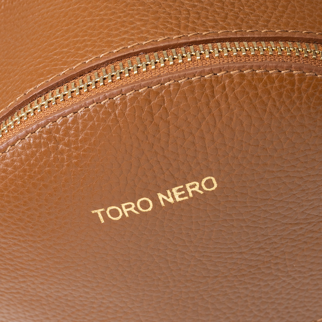 Sac à dos femme en cuir véritable marron Teen Spirit