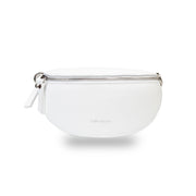 Riñonera de mujer de piel natural blanca Waist Glam